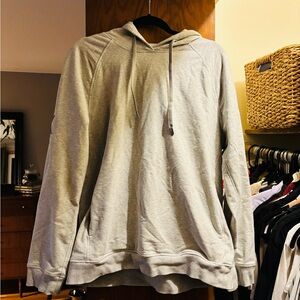 Men's Gray CRZ YOGA Hoodie w/ wine patch